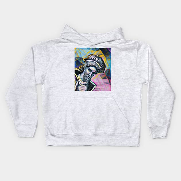 Dionysius of Halicarnassus Portrait | Dionysius of Halicarnassus Artwork 10 Kids Hoodie by JustLit